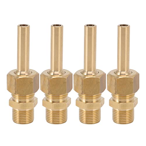 Xyntor Water Fountain Nozzles 4 PCS | Pure Copper Large Hexagonal Direct Jet Nozzle | Leakproof Male Thread Design for Garden Ponds/Amusement Parks/Museums (G3/8) von Xyntor