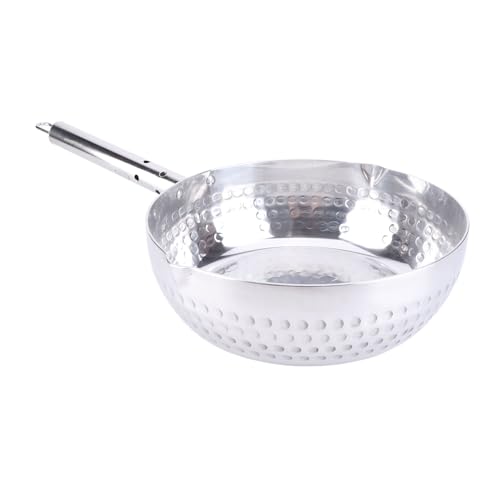 Yukihira Saucepan | Aluminum Alloy Fast Heating Nonstick Pot | Japanese Snow Pan for Soup/Noodles/Milk | Stainless Steel Handle, Easy Care (9.4in Opening(for Open Fire)) von Xyntor