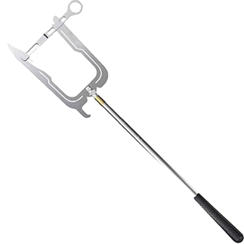 Bootshaken 0,4–1,48 m Lange Einfädler, U-förmiger Multifunktionaler Bootshaken für Yachthäfen und Docks, Hochleistungs-Festmacherpeitschen aus Metall Bootshaken(A:0.4-1.48m/1.3ft - 4.9ft) von Xyrona