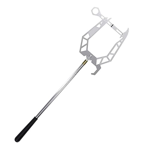 Bootshaken 0,4–1,48 m Lange Einfädler, U-förmiger Multifunktionaler Bootshaken für Yachthäfen und Docks, Hochleistungs-Festmacherpeitschen aus Metall Bootshaken(B:0.4-1.48m/1.3ft - 4.9ft) von Xyrona