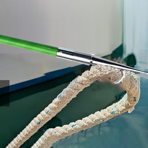 Bootshaken 1–4 m Langer Seilhaken, Robust, Schiebe- und Zug-Bootshakenstange, Bootsstangen zum Anbringen von Lichtern, Aufhängen von Vogelhäuschen und Windspielen(1m/40") von Xyrona