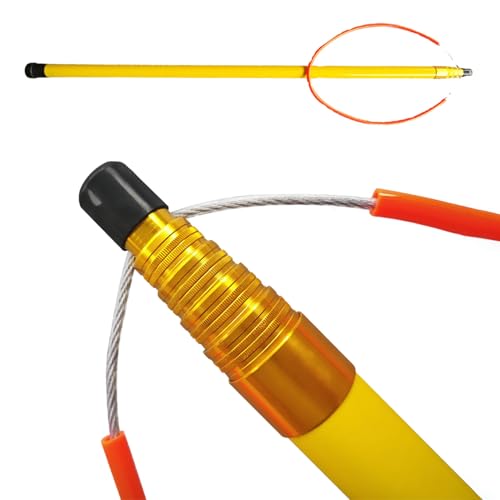 Bootshaken 1–6,5 m Bootshaken mit Seilschlaufe, Einziehbar, Auffällig Bootshaken Teleskop, Hochleistungs-Sicherheitsstangen für Stege zum Schieben und Ziehen(1.21-5.55m/4ft-18.2ft) von Xyrona