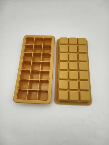 Silikon-Eiswürfelformen, 2 Packungen, leicht zu lösen, Eiswürfelformen mit Deckel, Gefrierschrank, stapelbar, Eiswürfelbereiter für Whiskey, Babynahrung, BPA-frei Silikon-Eiswürfelformen, 2 Packungen, leicht zu lösen, Eiswürfelformen mit Deckel, Gefrierschrank, stapelbar, Eiswürfelbereiter für Whiskey, Babynahrung, BPA-frei von Xyuetia