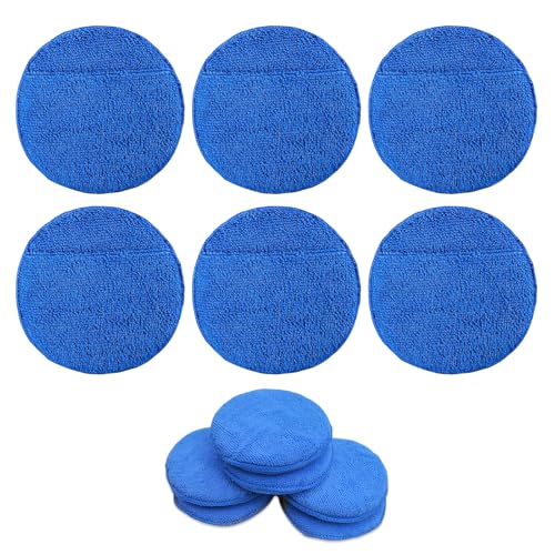 6 Stück Polierschwamm Auto 13cm, Applikator Pad, Handpolierschwamm mit Fingertaschen, Mikrofaser Wachs Applikatorpads Wiederverwendbar Schwammapplikator für Autos, Motorräder, Glas, MöBel, Fliesen 6 Stück Polierschwamm Auto 13cm, Applikator Pad, Handpolierschwamm mit Fingertaschen, Mikrofaser Wachs Applikatorpads Wiederverwendbar Schwammapplikator für Autos, Motorräder, Glas, MöBel, Fliesen von Xyvor