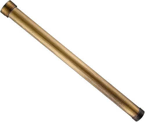 30,5 cm Duschverlängerungsrohr, Handbrause, Kopfverlängerung, rundes verchromtes Messingrohr, Badezimmerzubehör (antikes Messing) von XzhixiangKing