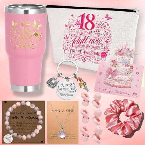 Geschenke Zum 18 Geburtstag MäDchen,Geburtstagsgeschenk 18 Jahre Mädchen,8 Stück Geschenksets für 18.Geburtstag Mädchen,Geschenk für 18 jährige Mädchen,Geschenkset für Tochter, Nichte,Beste Freundin von Xzyden