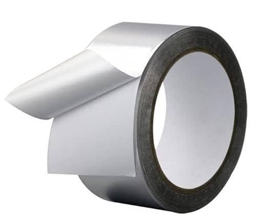 Y-Nut 50 Meter Aluminium silber Klebeband Dichtband Band als Reperaturband Alu tape hitzebeständig & selbstklebend Aluminiumklebeband von Y-Nut