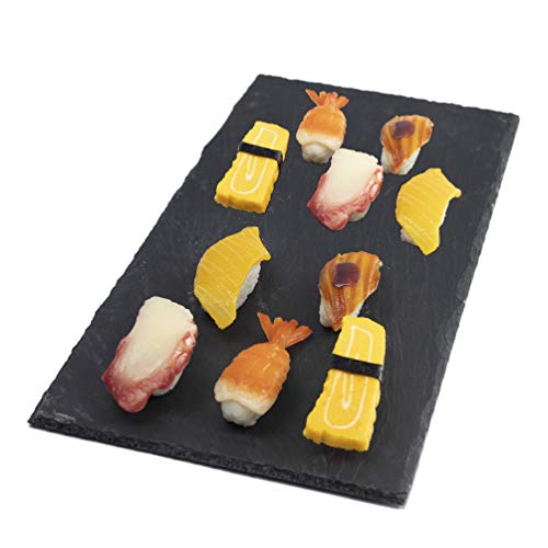Sushi-Teller-Set, rechteckig, Sushi-Serviertablett, Stein-Rock-Stil, Käseteller 40 x 20 cm (15,7 x 7,8 in) von Y-Nut