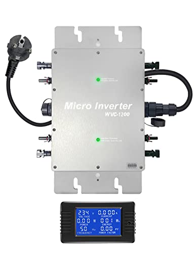 Y&H 1200W Solar Grid Tie Micro Inverter Waterproof IP65 MPPT DC28-50V PV Input AC180-260V Output for 30V 36V Solar Panel von Y&H