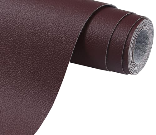 Kunstleder Selbstklebend Reparatur braun 250x42cm, Leder Reparatur set braun für Couch Autositz Sofa Möbel Leder Patch Jacken und Renovierung von Y.A. LOTUS