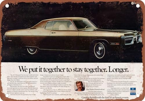 Blechschilder 1972 Plymouth Vintage 02b - Old Retro Rusty Look sprüchen wandkunst home deko von YAASIMOULE