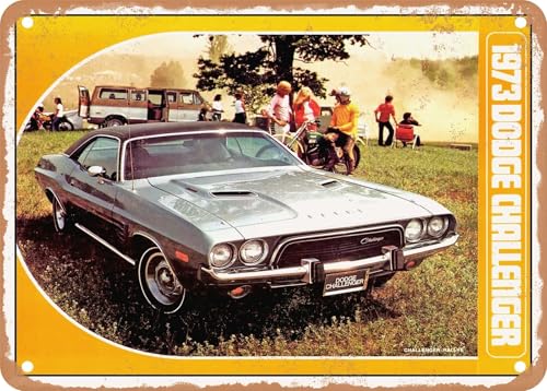 Blechschilder 1973 Dodge Challenger Rallye 2 Vintage Ad sprüchen wandkunst home deko von YAASIMOULE