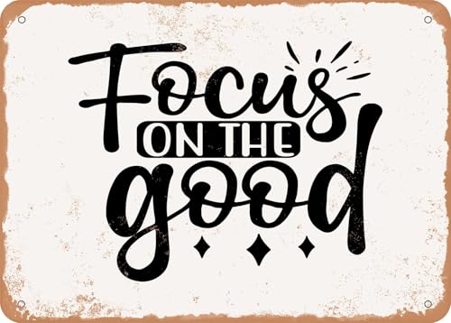 Blechschilder Focus On the Good - 2 - Vintage Look Sign sprüchen wandkunst home deko Blechschilder Focus On the Good - 2 - Vintage Look Sign sprüchen wandkunst home deko von YAASIMOULE