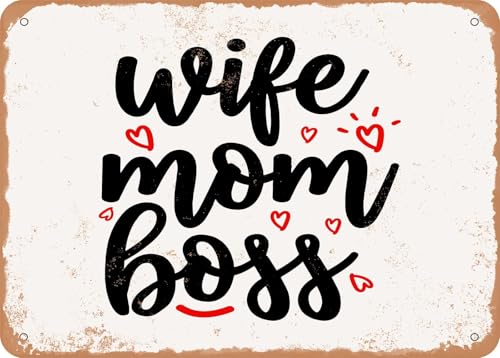 Blechschilder Wife Mom Boss - 6 - Vintage Look Sign sprüchen wandkunst home deko Blechschilder Wife Mom Boss - 6 - Vintage Look Sign sprüchen wandkunst home deko von YAASIMOULE