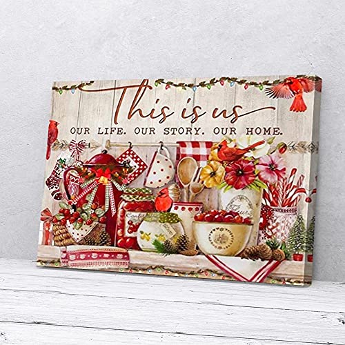 Dies ist uns, unsere Lebensgeschichte Home Cardinal Prints Leinwand Wandkunst Dies ist uns, unsere Lebensgeschichte Home Cardinal Prints Leinwand Wandkunst von YAASIMOULE