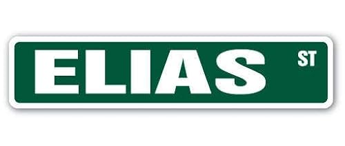 ELIAS Straßenschild Kinder Name Zimmer Metallschild Aufkleber von YAASIMOULE