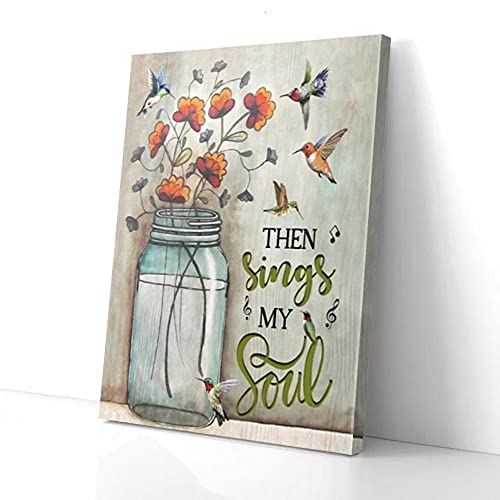 Leinwandbild „Then Sings My Soul“ mit Kolibri-Motiv von YAASIMOULE
