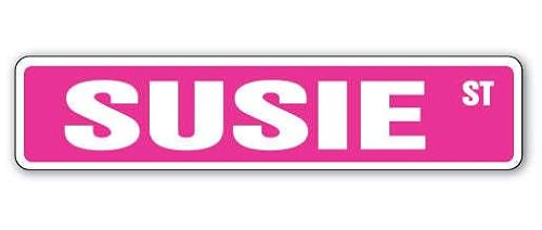 SUSIE Straßenschild Kinder Name Zimmer Metallschild Aufkleber SUSIE Straßenschild Kinder Name Zimmer Metallschild Aufkleber von YAASIMOULE