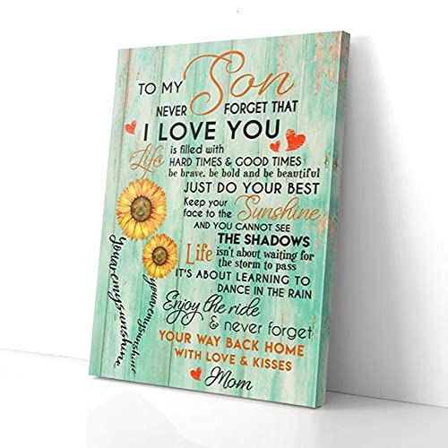 YAASIMOULE An meinen Sohn, du bist mein Sonnenschein, Liebe, Sonnenblumen-Mama, Leinwand YAASIMOULE An meinen Sohn, du bist mein Sonnenschein, Liebe, Sonnenblumen-Mama, Leinwand von YAASIMOULE