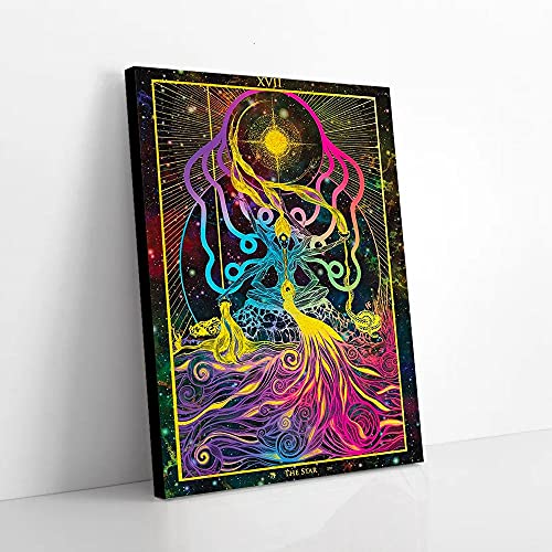 YAASIMOULE Der Stern Arcana Tarot Leinwanddrucke Wandkunst von YAASIMOULE
