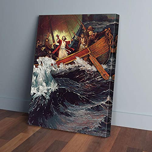 YAASIMOULE Der Sturm hat aufgehört, Jesus Leinwanddrucke von YAASIMOULE