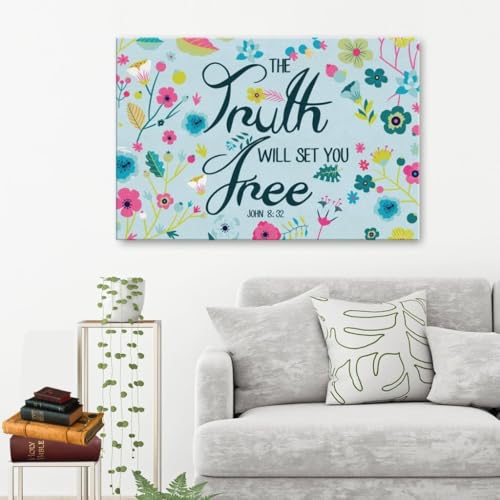 YAASIMOULE Die Wahrheit wird dich frei machen Johannes 8:32 Leinwand Wandkunst YAASIMOULE Die Wahrheit wird dich frei machen Johannes 8:32 Leinwand Wandkunst von YAASIMOULE