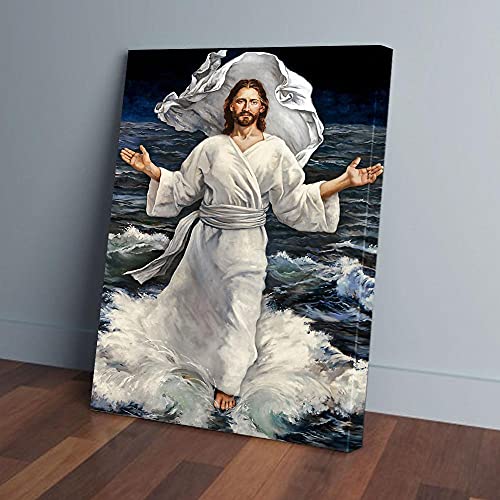 YAASIMOULE Die Welle Jesus Leinwanddrucke von YAASIMOULE