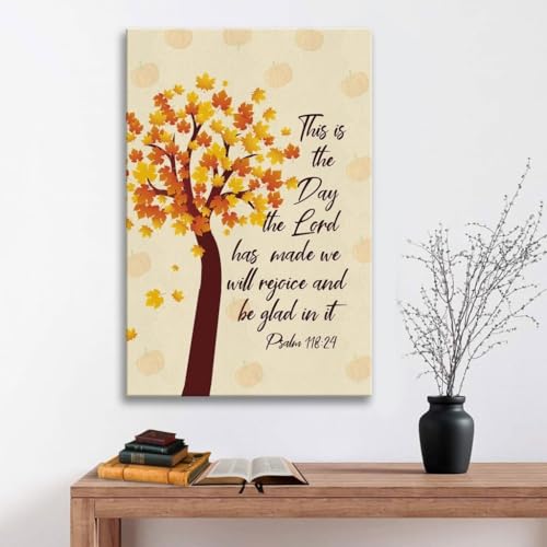 YAASIMOULE Dies ist der Tag, den der Herr gemacht hat Psalm 118:24 NKJV Thanksgiving Leinwand Wandkunst YAASIMOULE Dies ist der Tag, den der Herr gemacht hat Psalm 118:24 NKJV Thanksgiving Leinwand Wandkunst von YAASIMOULE