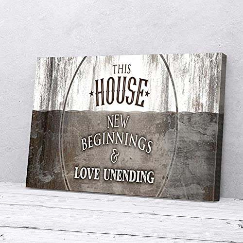 YAASIMOULE Dieses Haus, Neuanfänge und unendliche Liebe, Leinwanddrucke, Wandkunst von YAASIMOULE