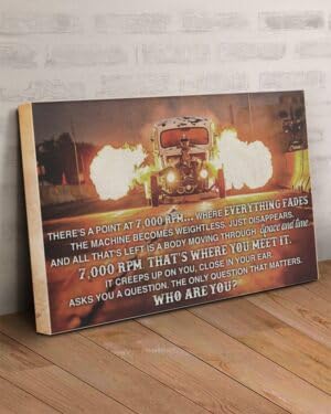 YAASIMOULE Es gibt einen Punkt bei 7000 U/min Hot Rod Leinwanddrucke von YAASIMOULE