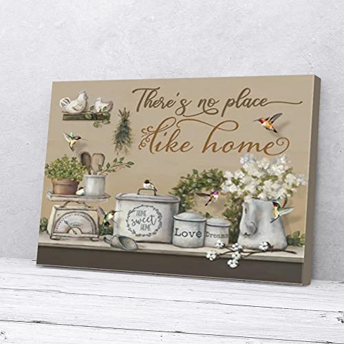 YAASIMOULE Es gibt keinen Ort wie eine Kolibri-Leinwand in der Küche zu Hause YAASIMOULE Es gibt keinen Ort wie eine Kolibri-Leinwand in der Küche zu Hause von YAASIMOULE