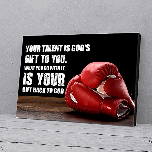YAASIMOULE Ihr Talent ist Gottes Geschenk an Sie Boxtalent Leinwanddrucke Wandkunst von YAASIMOULE