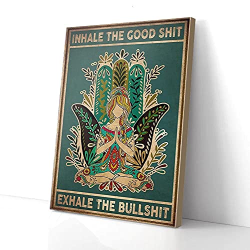 YAASIMOULE Inhale The Good Shit Exhale The Bullshit Yoga Leinwanddrucke Wandkunst YAASIMOULE Inhale The Good Shit Exhale The Bullshit Yoga Leinwanddrucke Wandkunst von YAASIMOULE
