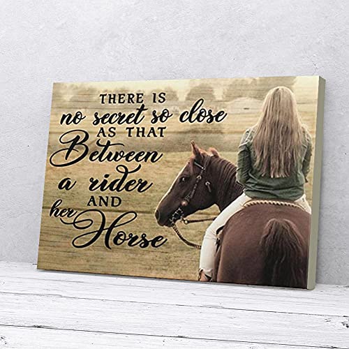 YAASIMOULE Leinwandbild „There Is No Secret So Close“, Motiv: Reiterin, Mädchen von YAASIMOULE