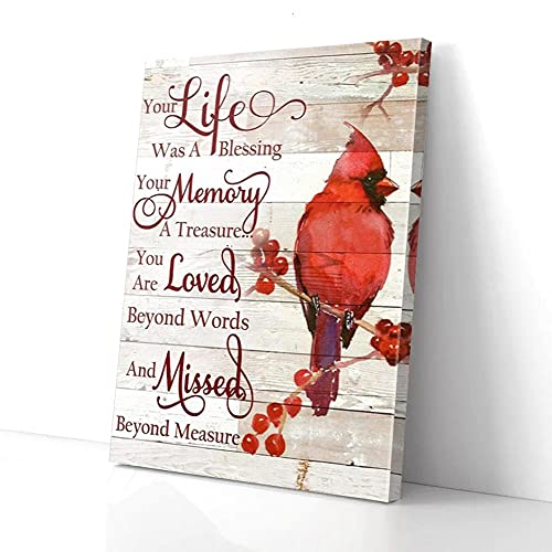 YAASIMOULE Leinwandbild „Your Life Was A Blessing“ von Cardinal YAASIMOULE Leinwandbild „Your Life Was A Blessing“ von Cardinal von YAASIMOULE