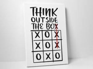 YAASIMOULE Think Outside The Box Leinwand Home Office Dekor Wandkunst YAASIMOULE Think Outside The Box Leinwand Home Office Dekor Wandkunst von YAASIMOULE