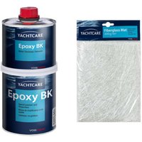 Pack Yachtcare Epoxidharz bk 1 kg Yachtcare Glasmatte 300g/m2 1m2 von YACHTCARE