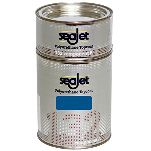 Seajet 132 2-Komponenten Polyurethan Topcoat Lackfarbe 1 Liter, Farbe:Mittelblau von YACHTICON