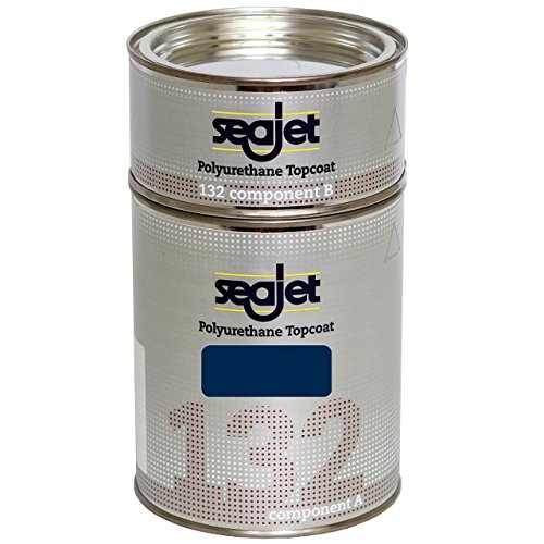 Seajet 132 2-Komponenten Polyurethan Topcoat Lackfarbe 1 Liter, Farbe:dunkelblau von YACHTICON