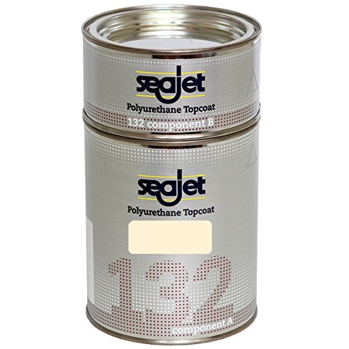 Seajet 132 2-Komponenten Polyurethan Topcoat Lackfarbe 1 Liter, Farbe:kremgelb von YACHTICON