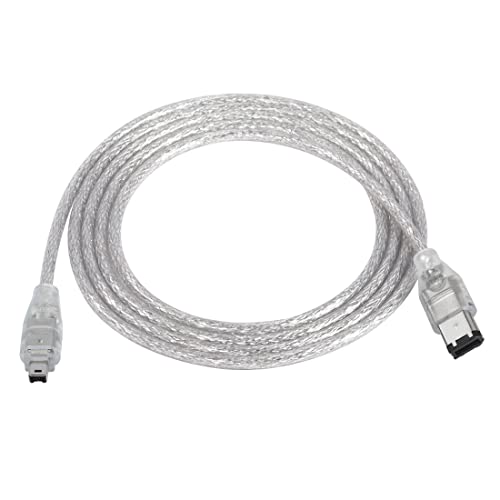 YACSEJAO Firewire DV-Kabel IEEE1394, 6-polig auf 4-poligen Stecker auf Stecker, iLink-Adapterkabel für Digitalkameras (1,5 m) von YACSEJAO