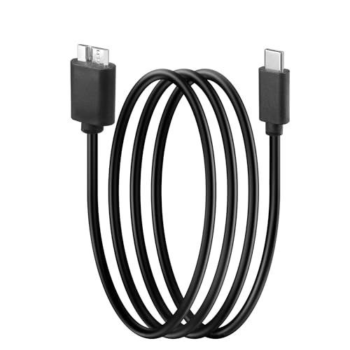 YACSEJAO Micro B zu USB C Festplattenkabel 3FT/1M USB Typ C zu Micro B Externe Festplatte Schnelllade Sync Kabel von YACSEJAO