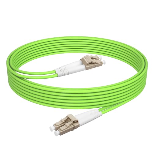 YACSEJAO OM5 LC zu LC Fiber Patch Kabel 2M(6.6ft) 40Gb/100GB Multimode Jumper Duplex 50/125um LSZH Glasfaserkabel von YACSEJAO