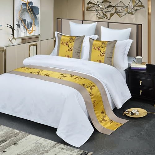 YADLCR Bettläufer Schal Protector Slipcover Modern Smooth Comfort Bed Runners & Scarves Bed Decorative für Hotel Guesthouse Home Resorts(2,50x260cm (for 2.0m Bed)) von YADLCR