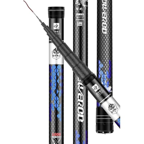 YADLCR Superharte Angelrute 8M-18M Leichte Carbonfaser Teleskop Angelrute lang(16m) von YADLCR
