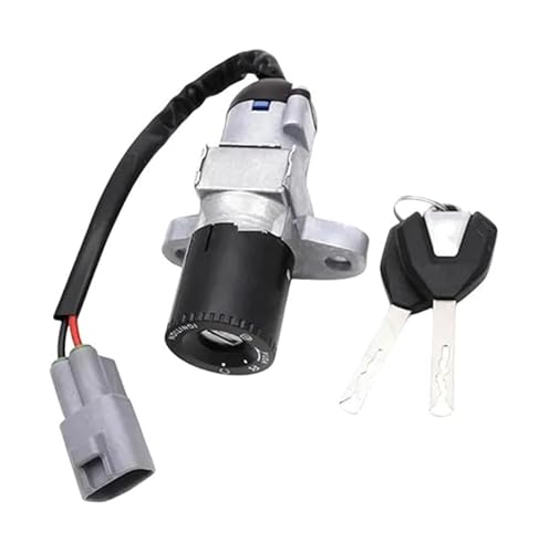 Motorrad Zündschloss Für C&FMOTO 450SR Für CF450SR 2022 2023 Motorrad Zündschalter Kraftstofftankdeckelschloss Schlüsselsatz Starterschloss Tankdeckel Zündschalter(Starter Lock) von YADLIUASA
