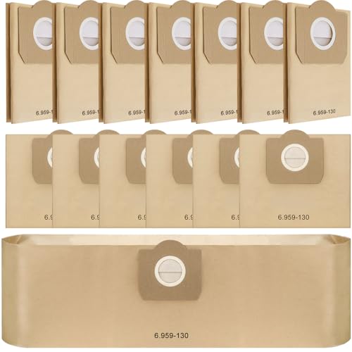 14 Stück Staubsaugerbeutel Kompatibel mit Kärcher WD3 6.959-130.0, Ersatzteile Beutel für Staubsauger Kompatibel mit Kärcher WD3 1629, MV3 A2201, A2204, A2504, A2554, A2251, A2604, WD 3 Premium von YADOBIG