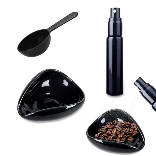 YAFIYGI Kaffee-Dosierbecher und Sprühflasche mit Löffel, Espresso, Barista-Zubehör, Keramik-Dosierschale für gemahlenen Kaffee oder Tee, Sprühflasche, reduziert statische Barista-Werkzeug-Set, 3 Stück YAFIYGI Kaffee-Dosierbecher und Sprühflasche mit Löffel, Espresso, Barista-Zubehör, Keramik-Dosierschale für gemahlenen Kaffee oder Tee, Sprühflasche, reduziert statische Barista-Werkzeug-Set, 3 Stück von YAFIYGI