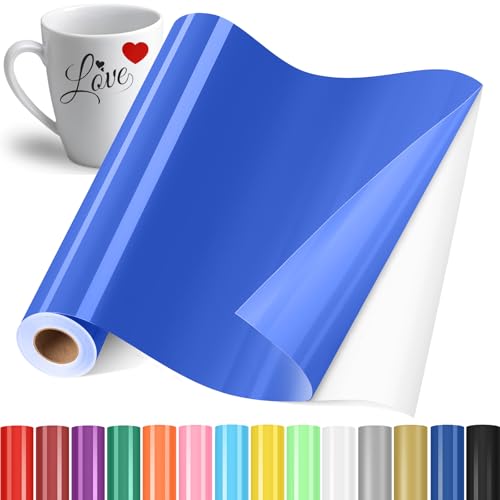 YAFLC Selbstklebend Plotterfolie Vinyl, 30.5x400cm Selbstklebend Vinylfolie Plotter, Permanente Plotterfolie Vinyl für Teetasse, DIY Geschenke, Fenster, Keramik Blau YAFLC Selbstklebend Plotterfolie Vinyl, 30.5x400cm Selbstklebend Vinylfolie Plotter, Permanente Plotterfolie Vinyl für Teetasse, DIY Geschenke, Fenster, Keramik Blau von YAFLC