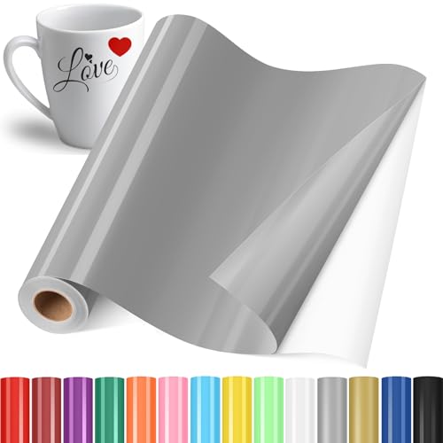 YAFLC Selbstklebend Plotterfolie Vinyl, 30.5x400cm Selbstklebend Vinylfolie Plotter, Permanente Plotterfolie Vinyl für Teetasse, DIY Geschenke, Fenster, Keramik Grau YAFLC Selbstklebend Plotterfolie Vinyl, 30.5x400cm Selbstklebend Vinylfolie Plotter, Permanente Plotterfolie Vinyl für Teetasse, DIY Geschenke, Fenster, Keramik Grau von YAFLC